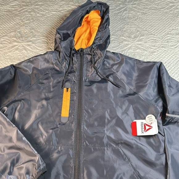 Reebok Black Windbreaker Jacket - Picture 4 of 8
